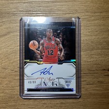 2023-24 Panini Noir Ayo Dosunmu Auto Silver /99 On-card Chicago Bulls