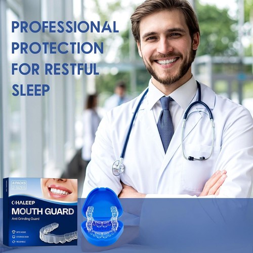 Night Mouth Guard for Teeth Grinding, Anti-Clenching Sleep Aid, Dental Mouthguar - Picture 3 of 7