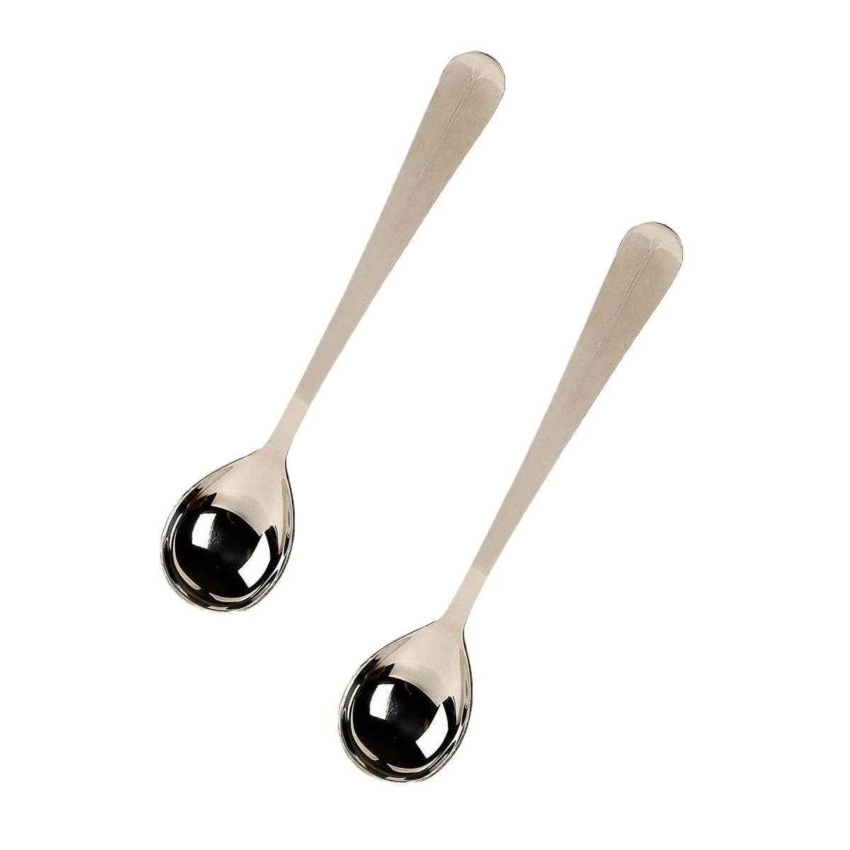 Stainless Steel Jar Serving Spoons 10.75 in Long Handle Set of 2