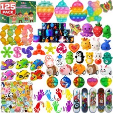 125 Pcs Party Favors Fidget Toys Pack, Randomly Selected Small, Multi-item 2