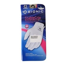 Bionic StableGrip Golf Glove Womens White Cabretta Leather Right Hand Size L