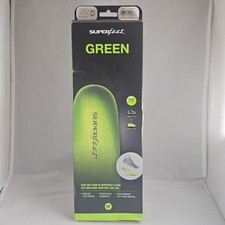 Superfeet Green High Support Insoles Size D Mens 7.5-9 Womens 8.5-10 Orthotics