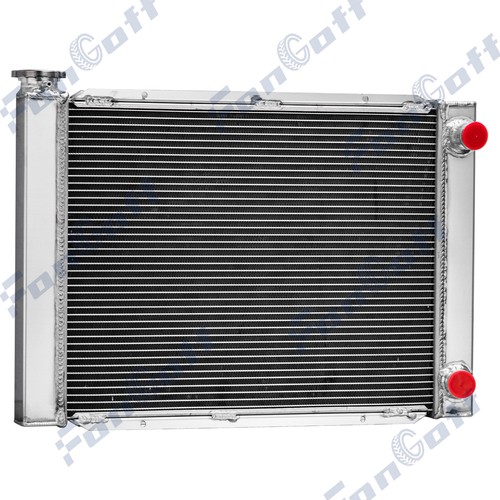 3 Row Aluminum 26''W x 19''H Radiator For Double Pass Chevy SBC 350 ...