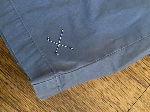 Vineyard Vines Boys Embroidered Golf Club Blue Shorts Size 16 10.5” Chino - Picture 3 of 5