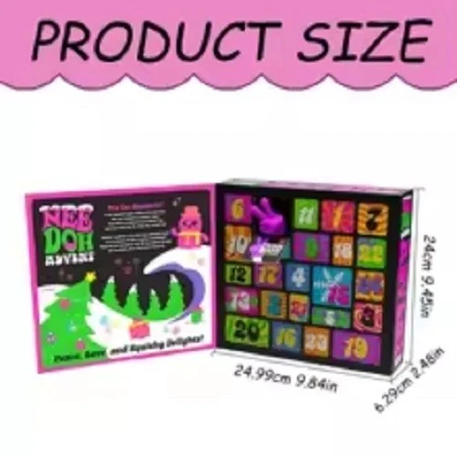 Nee Doh NeeDoh Squishy Advent Calendar - 24 Mini Squeeze Sensory Toys - New - Image 3 of 4