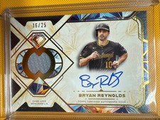 BRYAN REYNOLDS 2025 TOPPS DIAMOND ICONS SINGLE PATCH BLUE AUTO /25