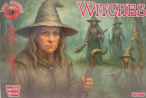 Witches,  Scale Plastic Model (44 figures, 11 poses) 1/72 Alliance 72068