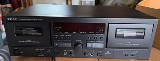 TEAC W 1200 Dual Stereo Cassette Recorder w/Remote Sold As Is For Parts