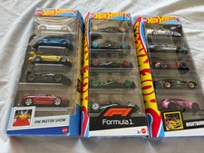 NEW 3 LOTS Hot Wheels: Ferrari, Formula 1 F1, HW Motor Show, 5 Packs NEW SEALED