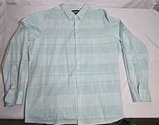 Men's Marc Anthony Slim Fit Button-Down Long Sleeve Shirt Light Green Size XL