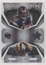 2008 Leaf Rookies & Stars Cross Training Signatures 21/25 Donnie Avery Auto i5f