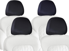 Lycra Car Headrest Covers 4-Pack - 2-Way Stretch  Superior Fit, Stain  Wear Pr
