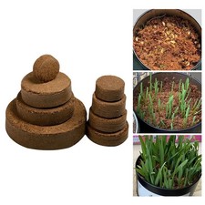 10pcs Coco Coir Potting Disks for Indoor Plants Microgreens and Starting