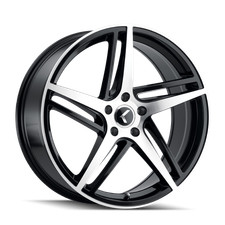 18x8 Kraze Milano Blackmachined Wheel 5x120 40mm 18x8 Kraze Milano Blackmachined Wheel 5x120 40mm