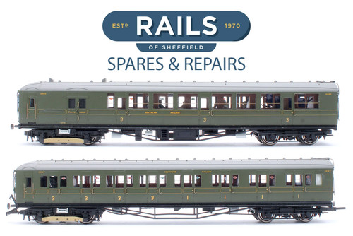 SPUR "OO" VON HORNBY SR GRÜN KLASSE 401 2 BIL 2 WAGEN 106880/12147 EMU *DCC AUSGESTATTET | Zustand: Used