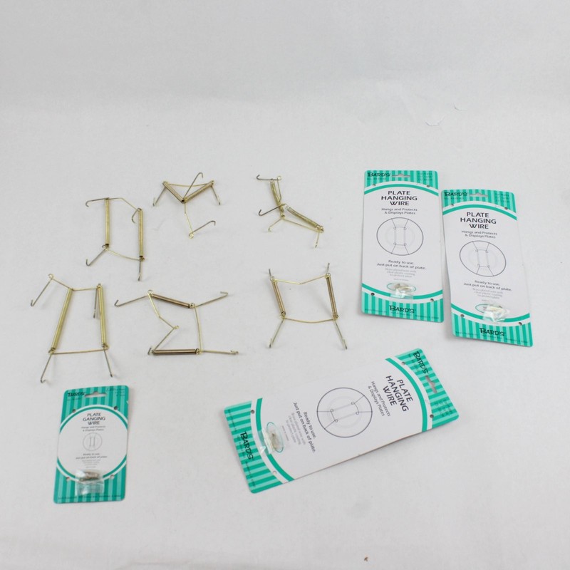 6 Wall Mounted Plate Hangers Bard's 48-0040 4 Mounting Sets