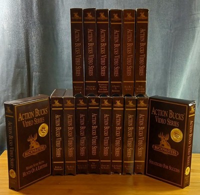 Buckmasters Action Bucks Video Series 16 VHS Tapes Deer Hunting Outdoors Game