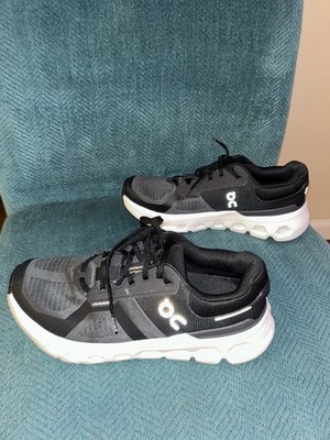 ++ ON Women s Cloudrunner 2 Size 10.5 Eclipse/Black Running Shoes Cleaned