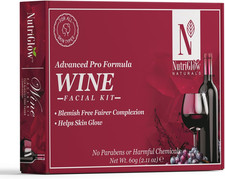 NATURAL'S Advanced Pro Formula Wine Facial Kit for Glowing Skin, Blemish Free Fa
