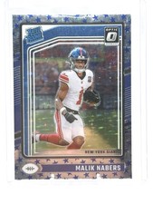 2024 Panini Donruss Optic Rated Rookie Stars Prizm Malik Nabers #271 Giants ⭐️