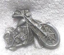 Motorcycle Chopper Belt Buckle 1979 Bergamot Brass USA Made Great Shape