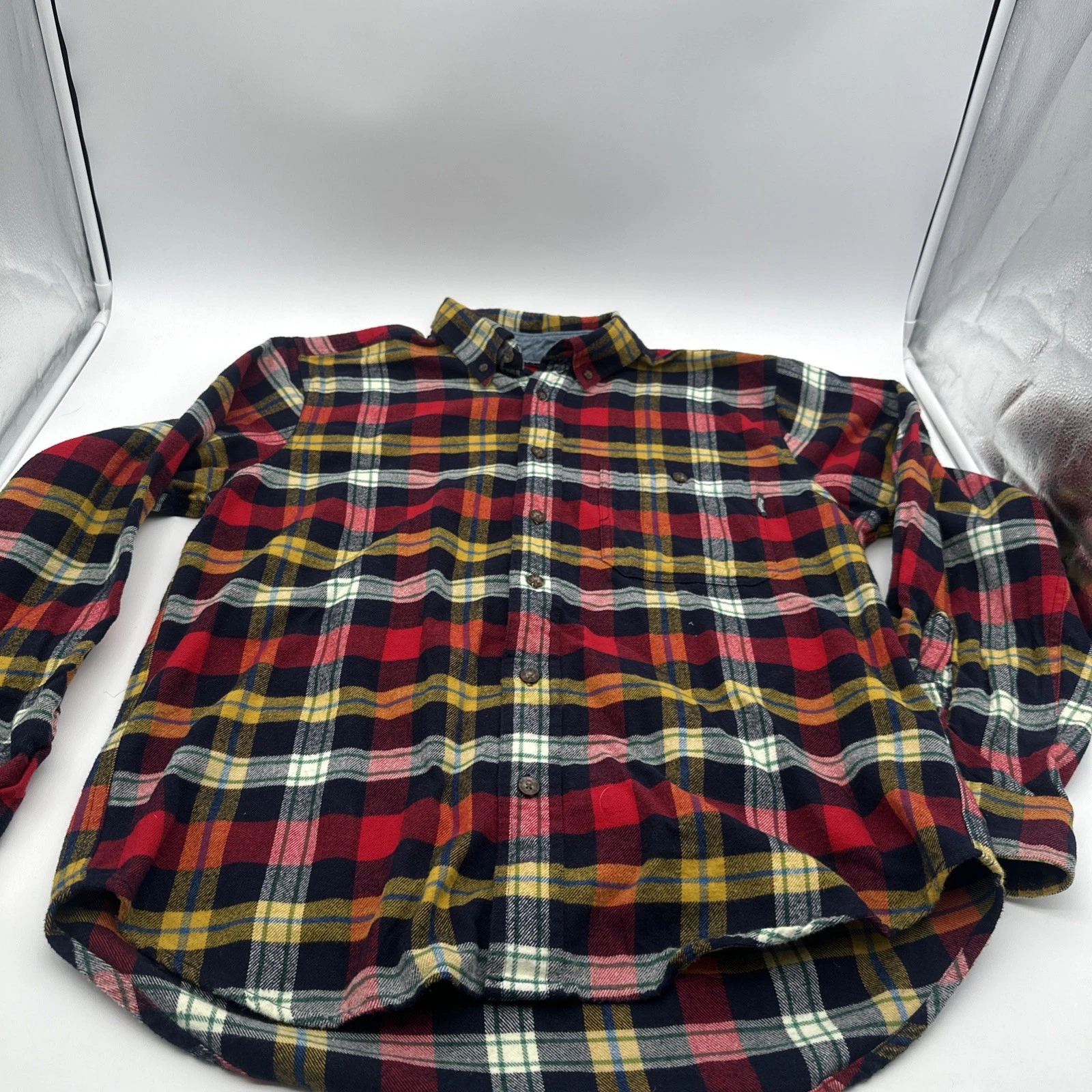 WOOLRICH Men's SZ M Multi Colored Check Plaid Flannel Button Down Shirt Outdoor
Opens in a new windo