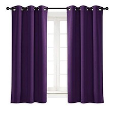 Blackout Room Darkening Window Curtain 42"W x 63"L Pack of 1 Royal Purple
