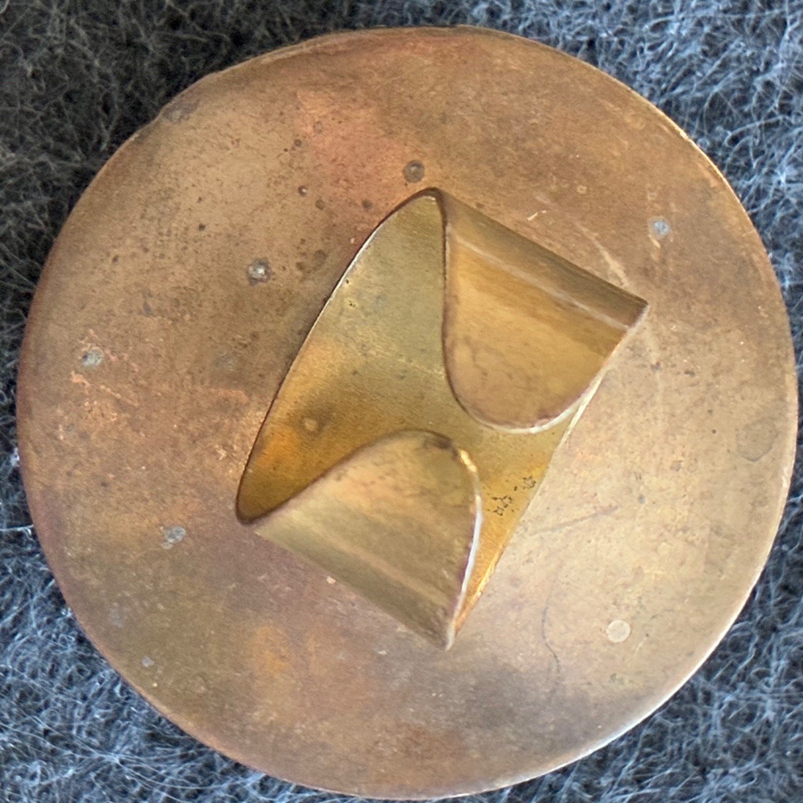 Vintage Peacock Feather Statement Ring Adjustable - image 15