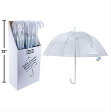 Rain-Guard All Clear Bubble Umbrella Manual Open