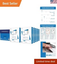 20 lb Copy Paper - 8.5 x 11 Inch - 10 Reams - 5,000 Sheets - Jam-Free