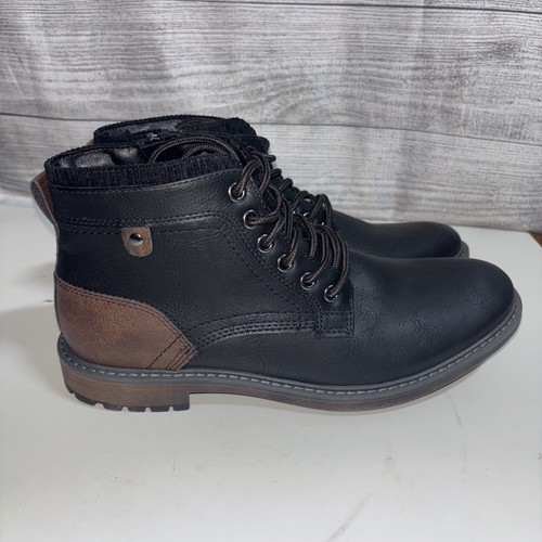 Exklusive BKE Schnalle Herren Größe 8 BEAU BOOT schwarz/braun - Bild 2 von 12