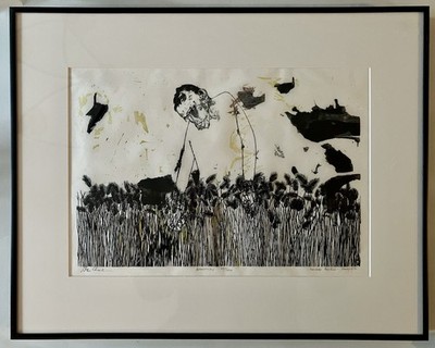 Leonard Baskin & Ben Shahn, Beatitudes, signed color woodcut 1955 rare art print