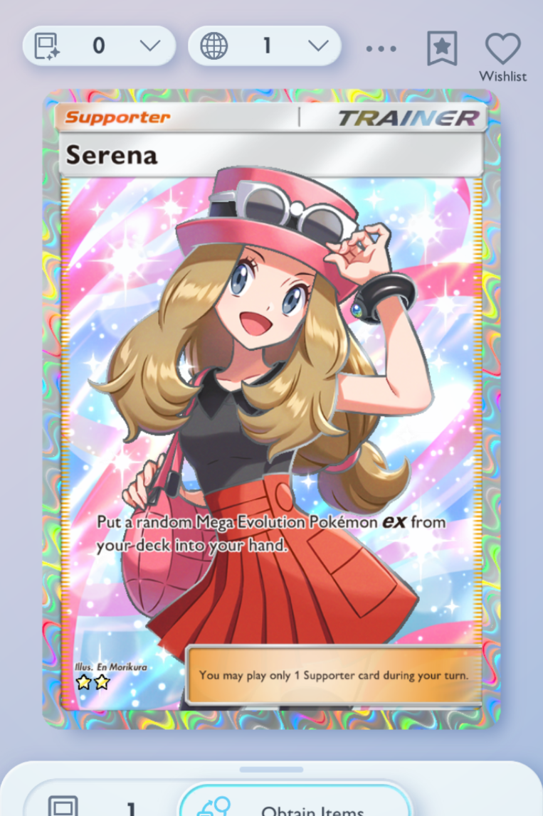 Pokemon TCG POCKET - Serena Full Art 2⭐, Crimson Blaze, English