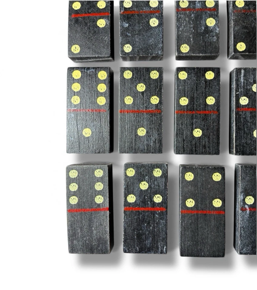 Polar Dominoes 56 Retro Style 1950s Vintage of Handcrafted Wooden Strategy Game - Image 3 of 4