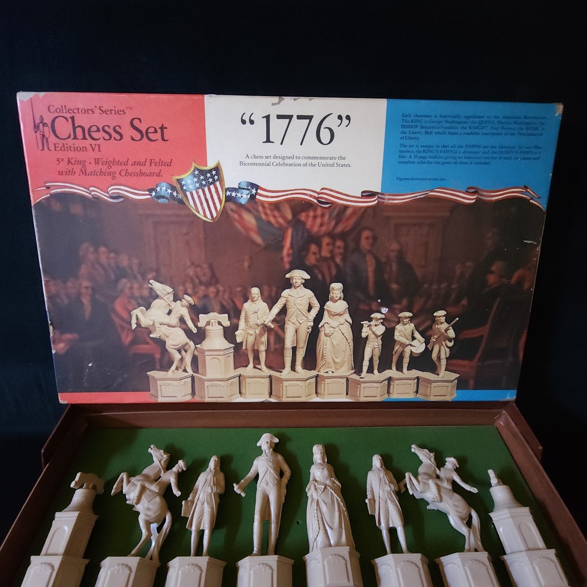 VTG 1776 Bicentennial Collector Series Edition VI Chess Set