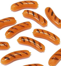 100 Dollhouse Miniature Grilled Sausages Doll Mini Food Meat Decor Wholesale Lot