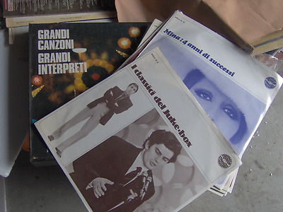 BOX COFANETTO 10lp GRANDI CANZONI GRANDI INTERPRETI MINA CELENTANO MODUGNO MILVA