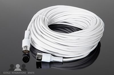 Powerlink Kabel 15m dünn weiss für Bang & Olufsen Lautsprecher 8 polig B&O Beo 