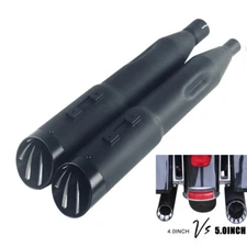 5.0'' Cerakote Coating Muffler for 17-up Harley Touring Road King,Electra Glide