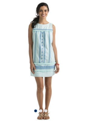 Vineyard Vines Embroidered Shift Dress Blue Size 2 | eBay Vineyard Vines Embroidered Shift Dress Blue Size 2 | eBay