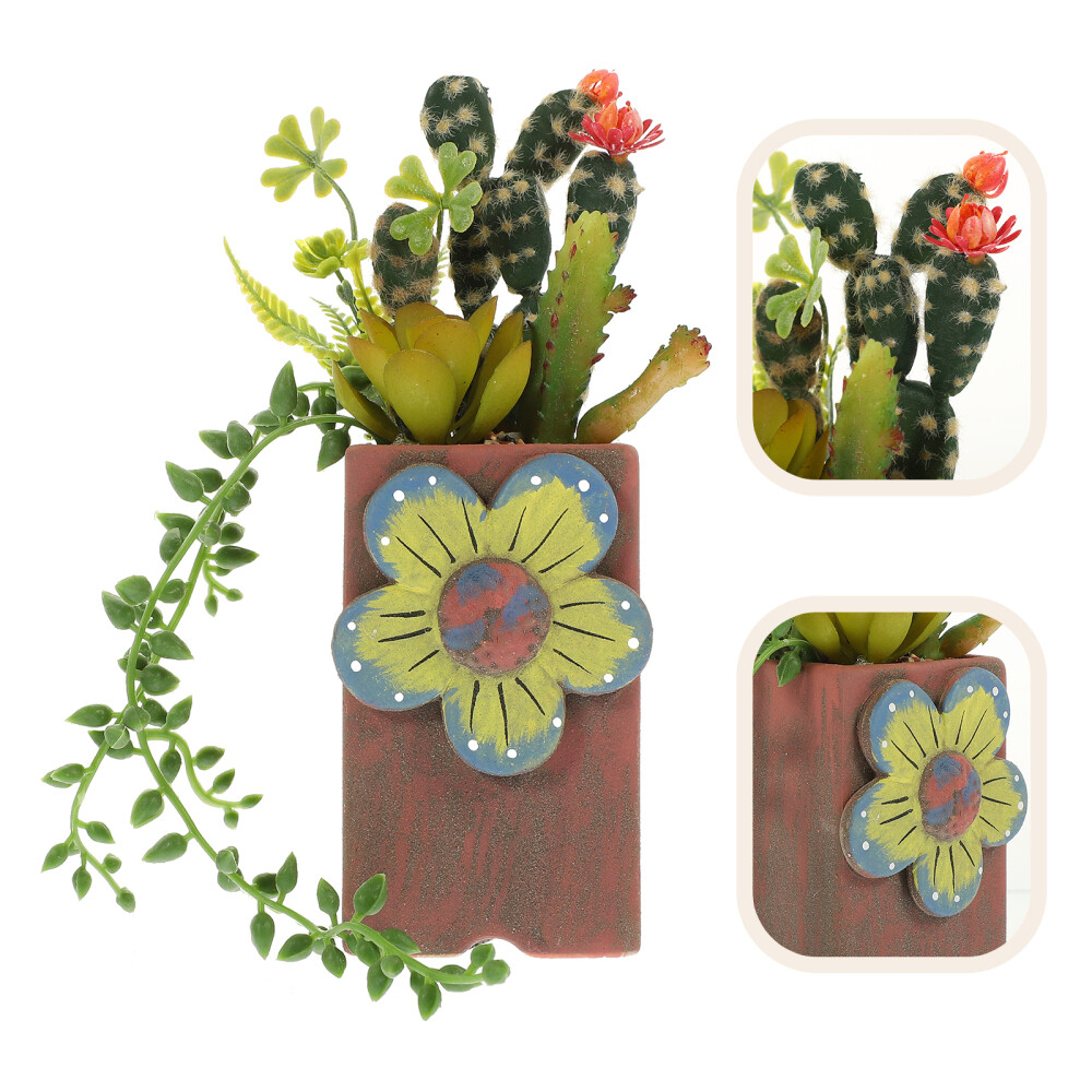 Simulation Succulent Potted Plant Pvc Faux Bonsai Artificial Hanging