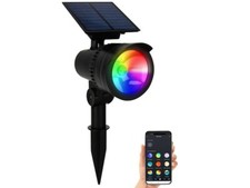 Spot LED solaire connecté RVB CCT 50 lm - Lunartec