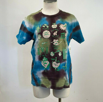 Obey Women's Box T-Shirt Thrash Live! Gemstone Tie Dye Size S NWT Shepard Fairey