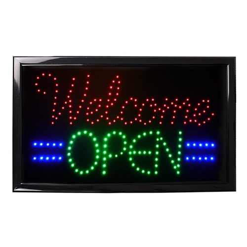 Letrero de negocios con luz LED de neón ultra brillante pantalla de movimiento animada abierta con encendido/apagado - Imagen 12 de 33
