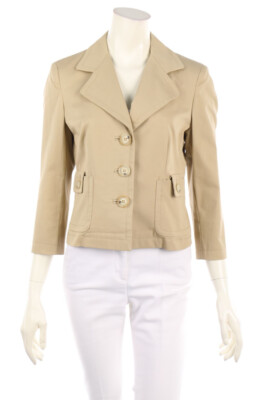 MARELLA Blazer Reverskragen aufgesetzte Taschen I 44 = D 38 hellbeige