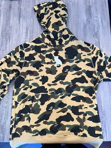 BAPE x OVO 1st Camo Pullover Hoodie yellow a bathing ape october's very own  XL