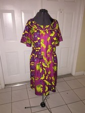 NIGERIAN AFRICAN WAX ANKARA DRESS  CULTURAL ETHNIC CLOTHING AFRICA 