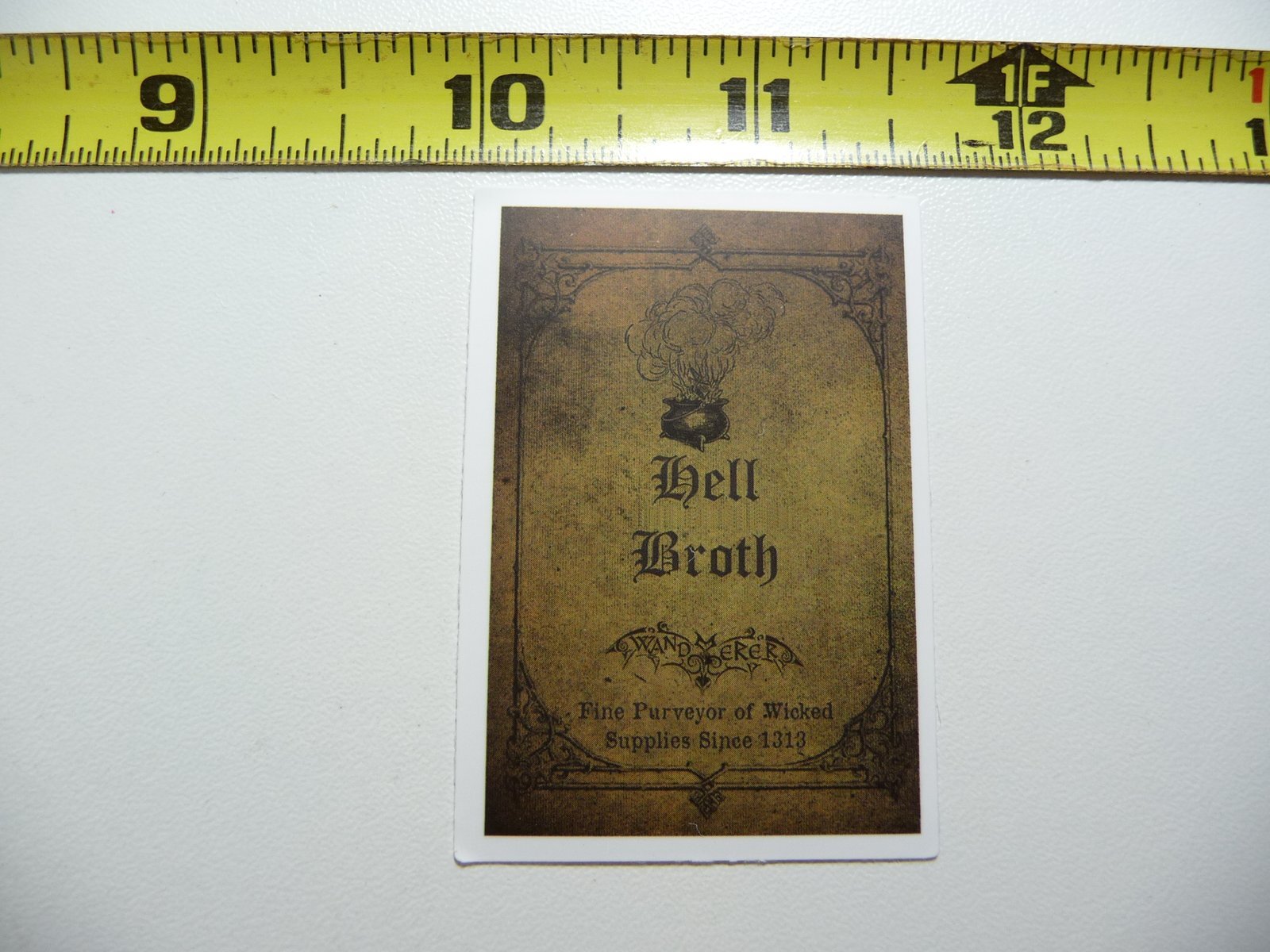 HELL BROTH DECAL STICKER WITCHCRAFT POTION SPELL WITCH GOTH LABEL FUNNY