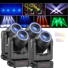 180W RGBW Stage Light Zoom Moving Head Light Prism GOBO DMX DJ Party Disco 8000K