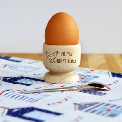 Eierbecher aus Holz mit Gravur personalisiert - JEDES DESIGN Hochzeit Geburtstag OSTERN Geschenk